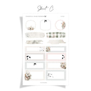 Flutterby | FOILED Hobonichi Cousin Weekly Sticker Kit