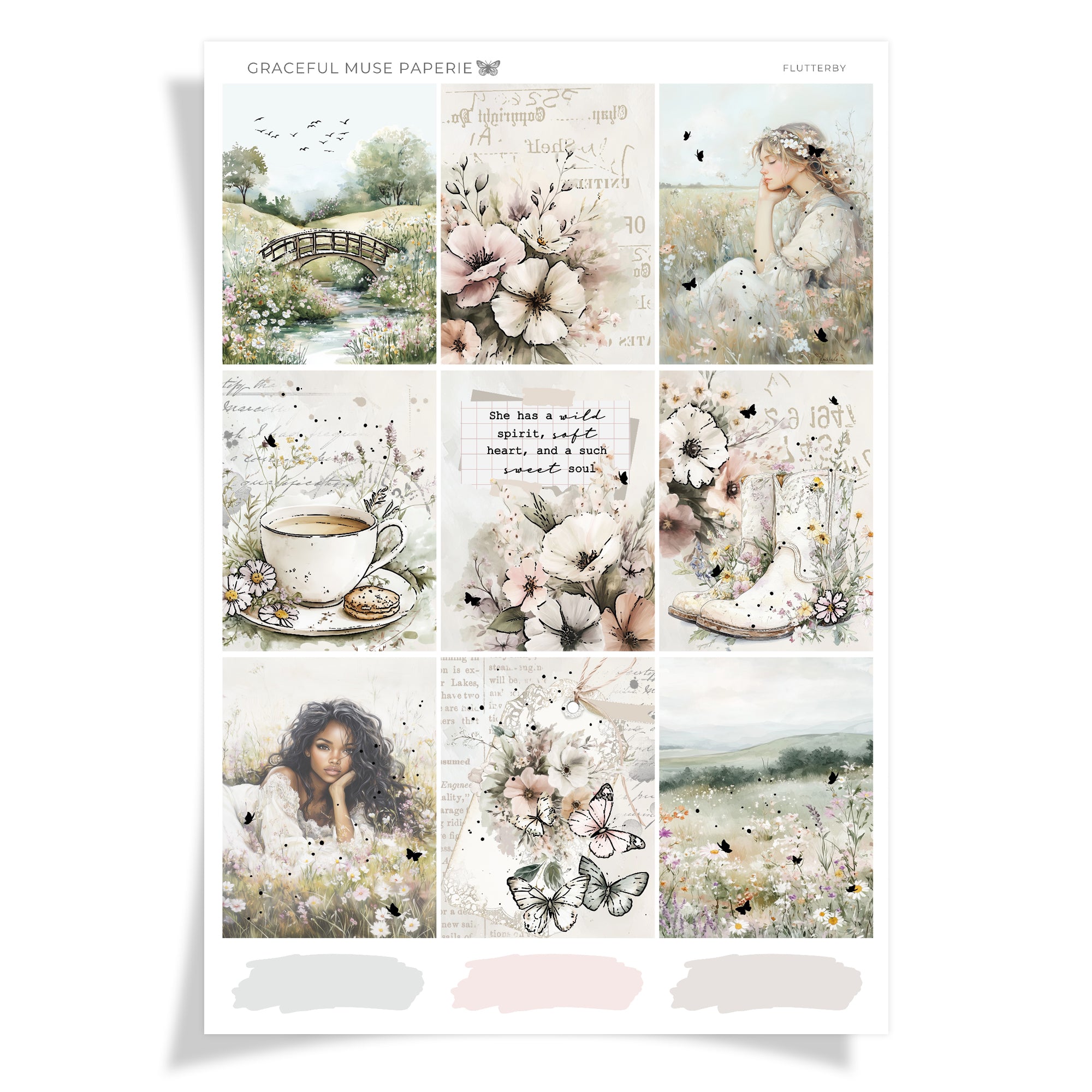 Flutterby |  Gold Foil | SV Kit