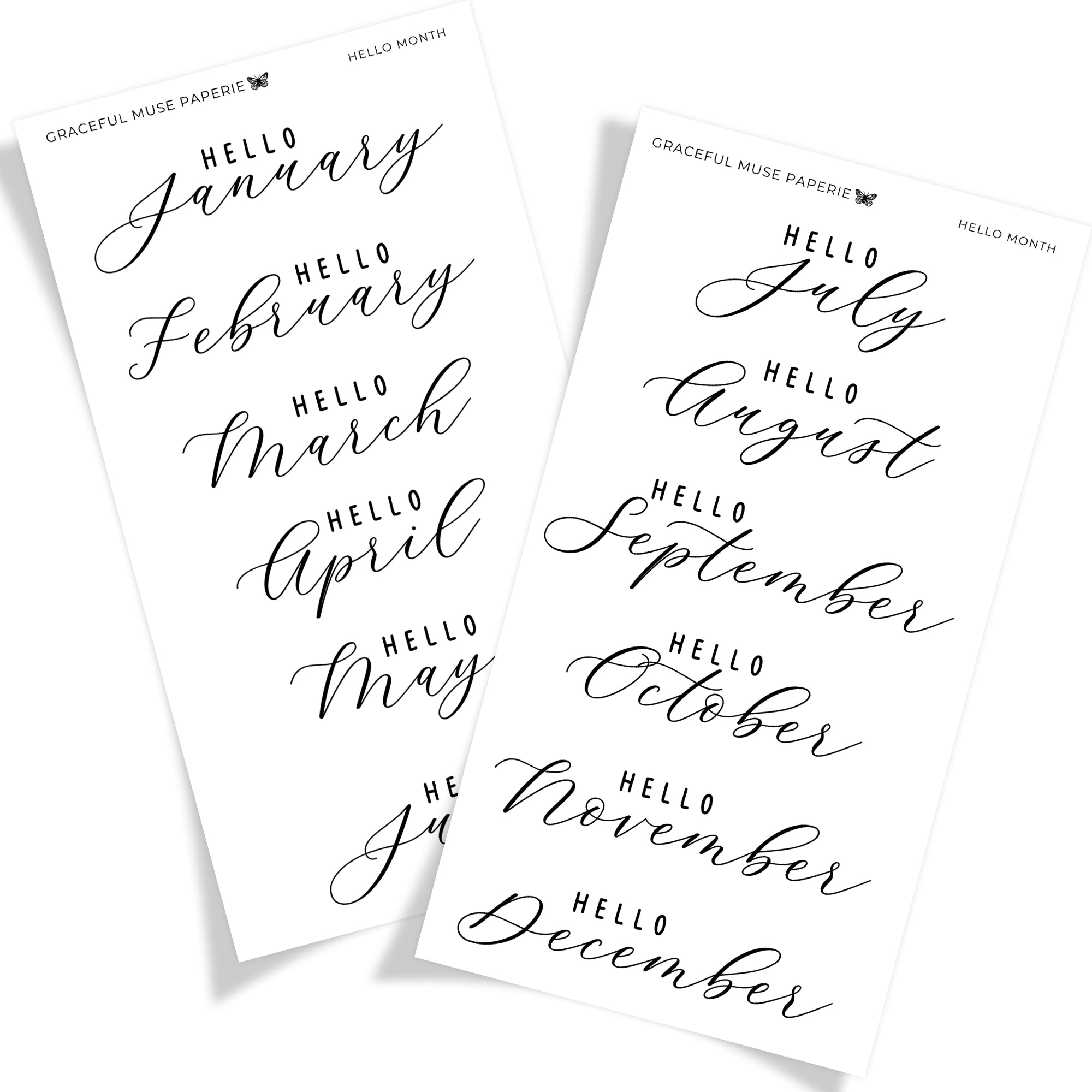 Hello Month - FOILED