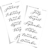 Hello Month - FOILED