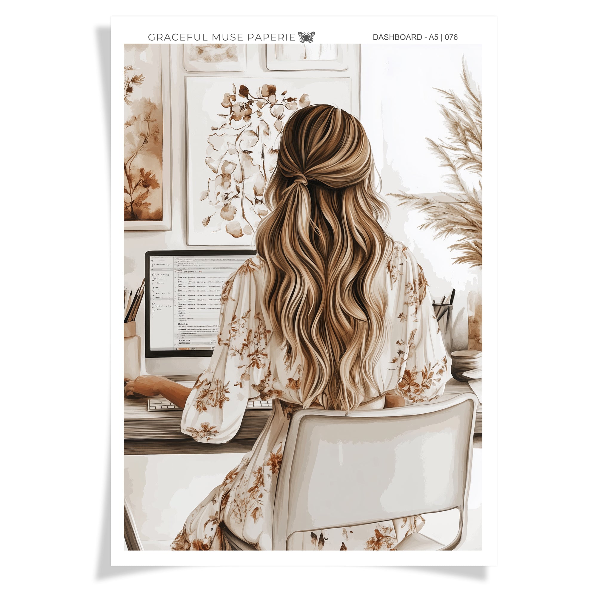 Fall Girl 01 | Dashboard Stickers | 076