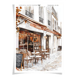 Herbststraßencafé | Armaturenbrettaufkleber | 085