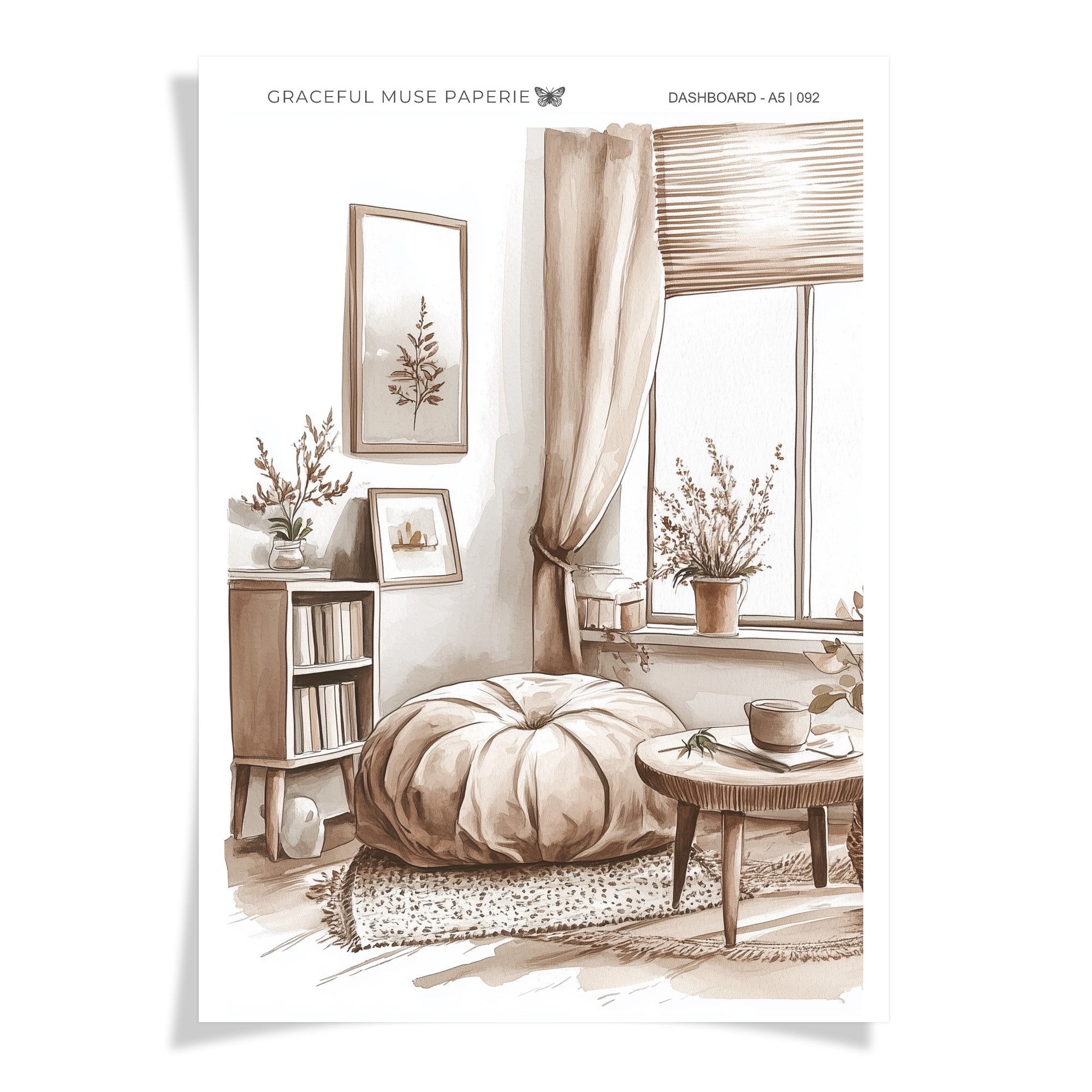 Gemütliche Ecke 01 | Armaturenbrettaufkleber | 092