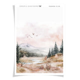 Herbstliche Vogelszene | Armaturenbrettaufkleber | 099