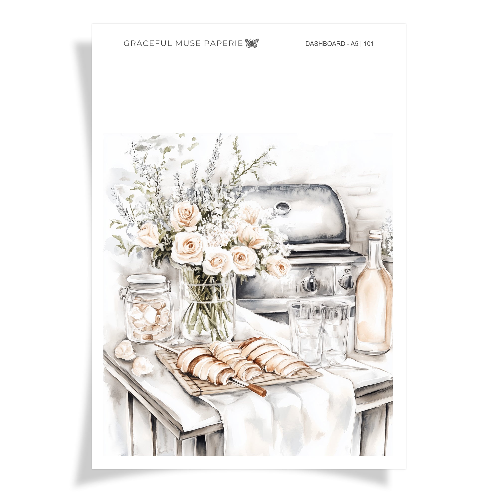 Summer BBQ | Dashboard Stickers | 101