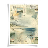 Vintage Beach | Dashboard Stickers | 106