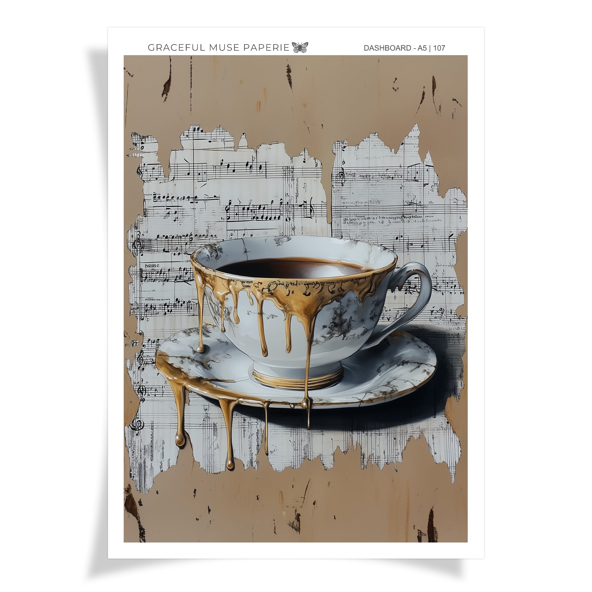 Abstract Coffee | Dashboard Stickers | 107