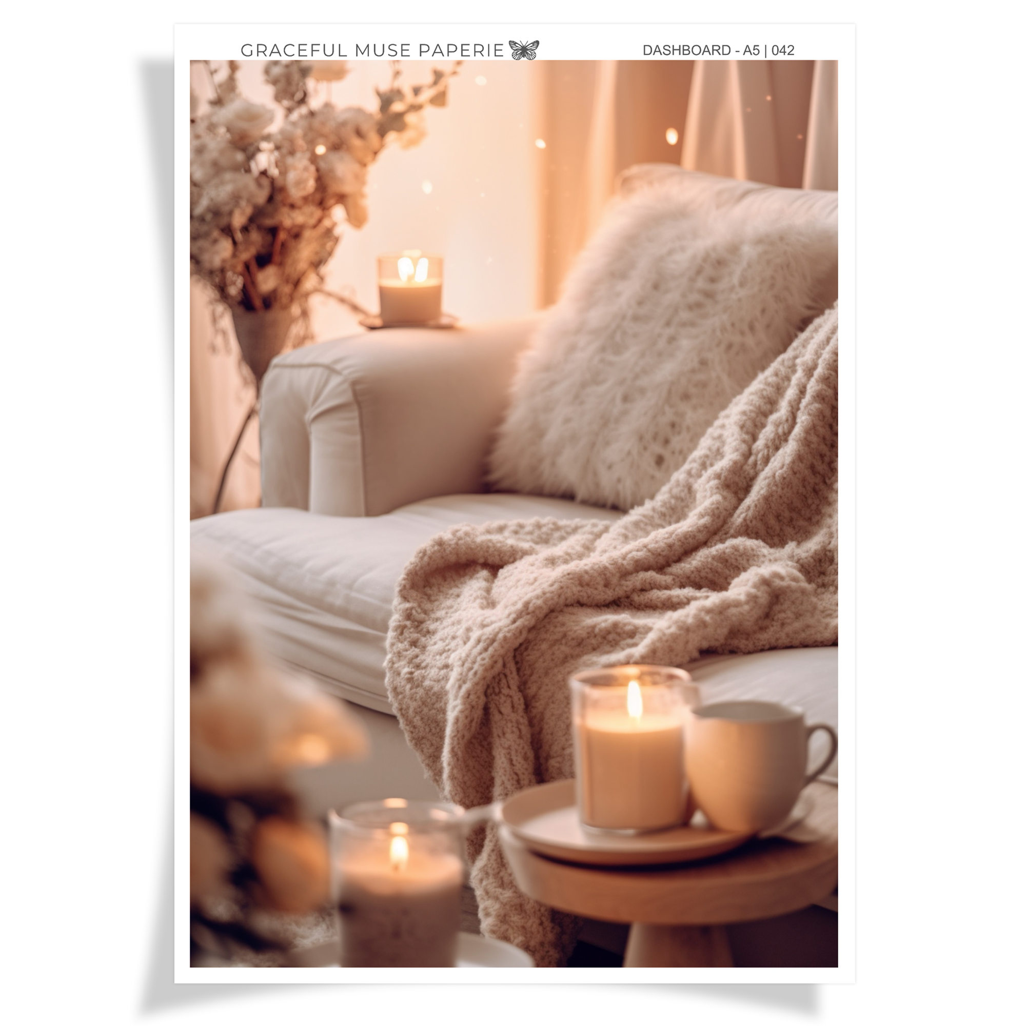 White Sofa | Dashboard Stickers | 042