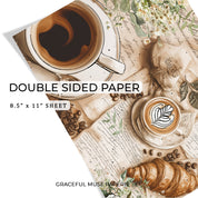 Caffeinated Moments - FOILED Double Sided Paper