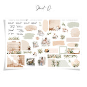 Caffeinated Moments | FOILED Hobonichi Cousin Weekly Sticker Kit