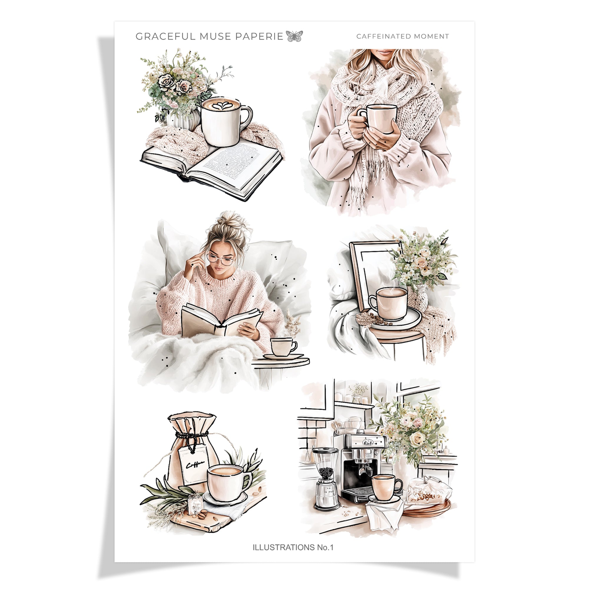 Graceful-Muse-Paperie-Planner-Stickers-Kit-Caffeinated-Moment-Illustrations-1.jpg