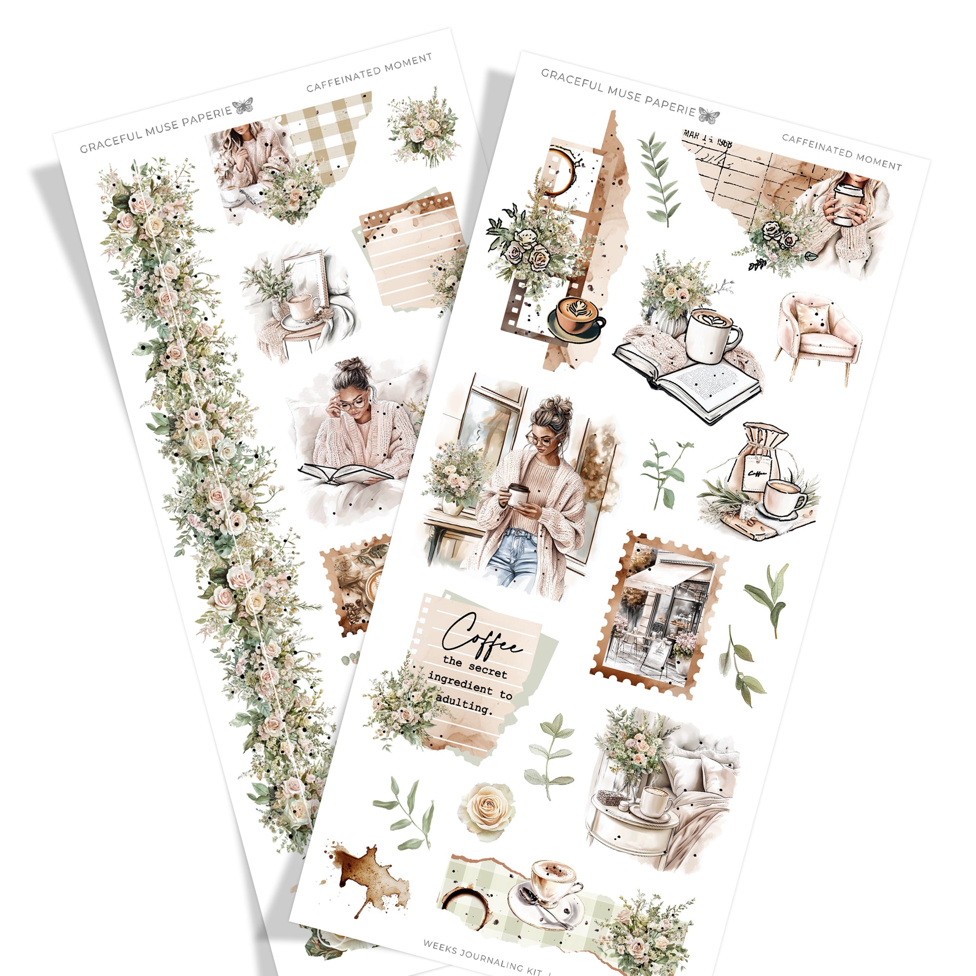 Caffeinated Moments  | WEEKS Journaling Kit - FOILED