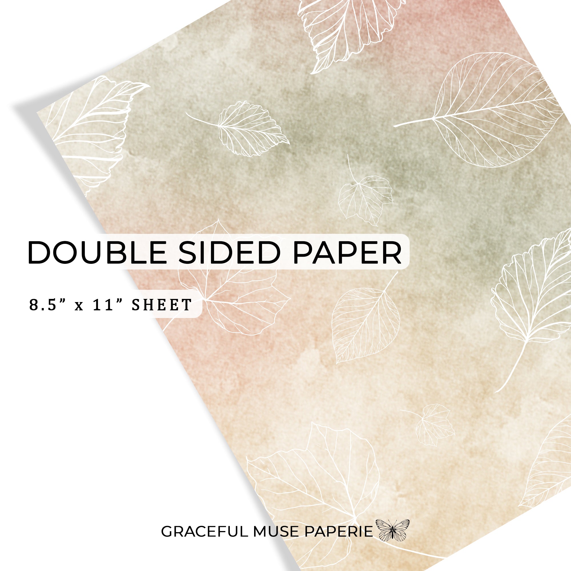 Fall Weekend - FOILED Double Sided Paper