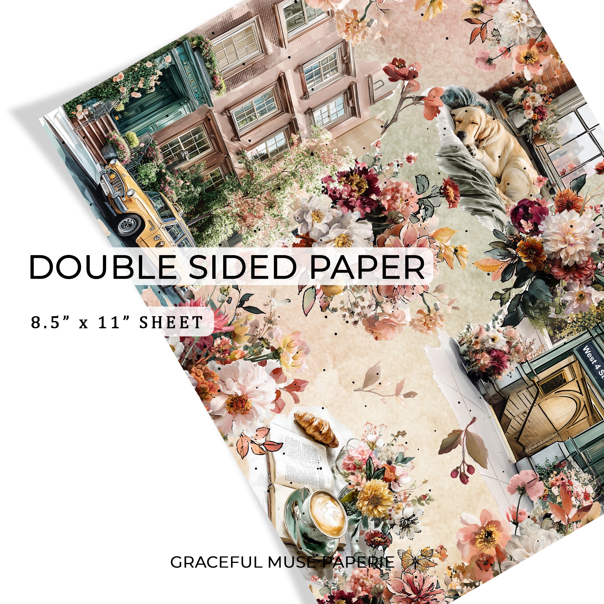 Fall Weekend - FOILED Double Sided Paper