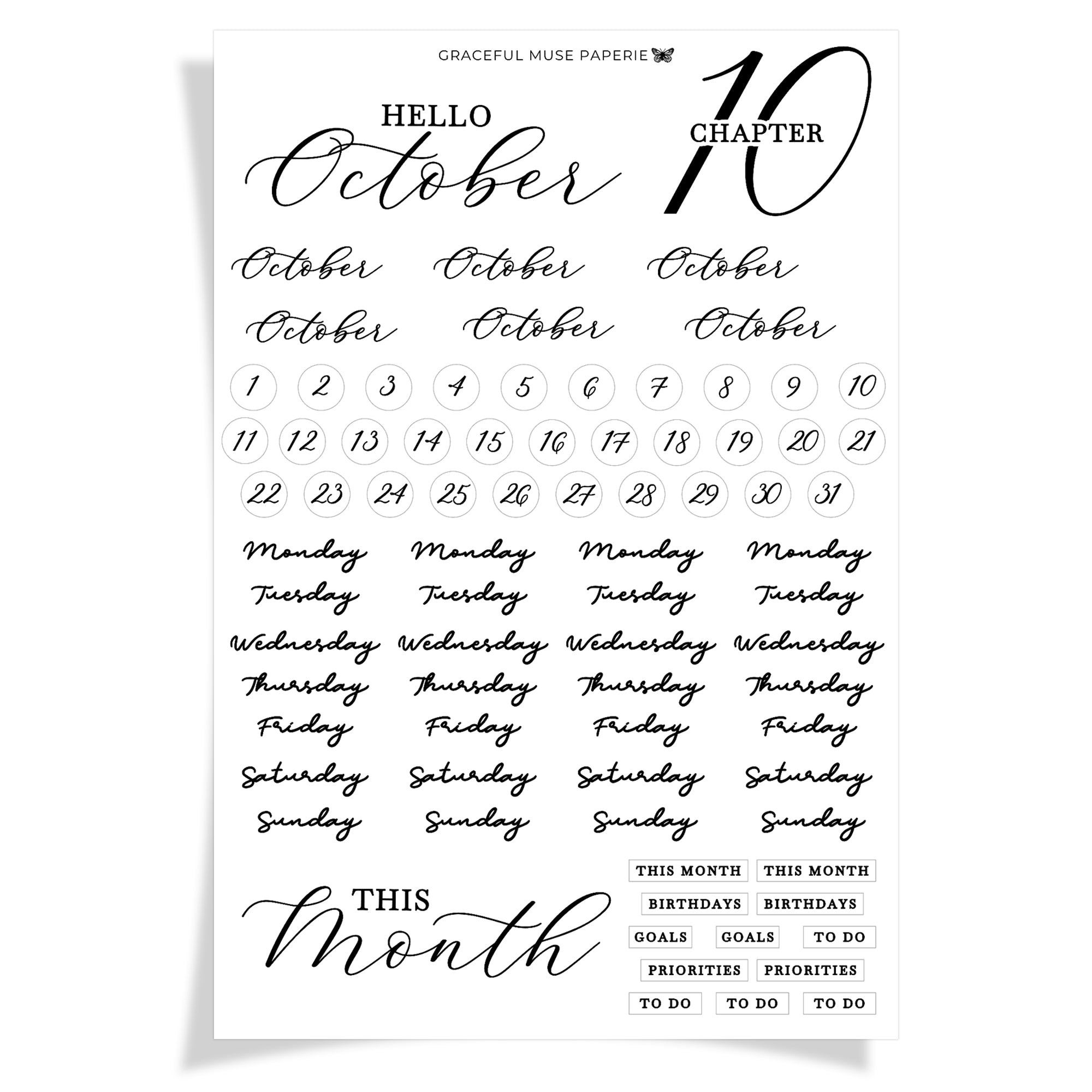 October Scripts | Fall Weekend