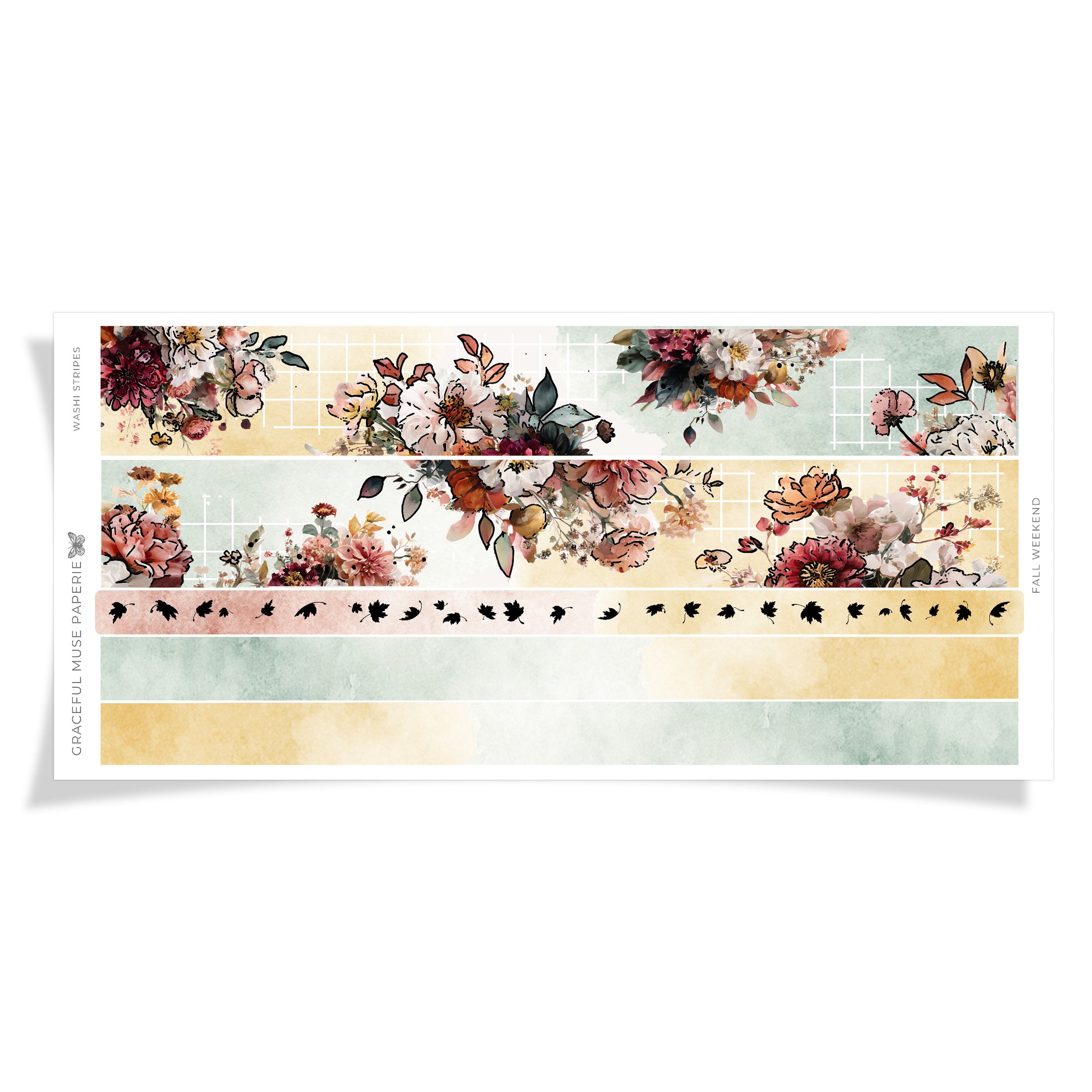 Fall Weekend  | WEEKS Washi Strips - FOILED