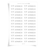 YouTube  Schedule  | Mini Scripts | MS017 | Classic