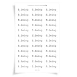 Filming | Mini Scripts | MS021 | Classic