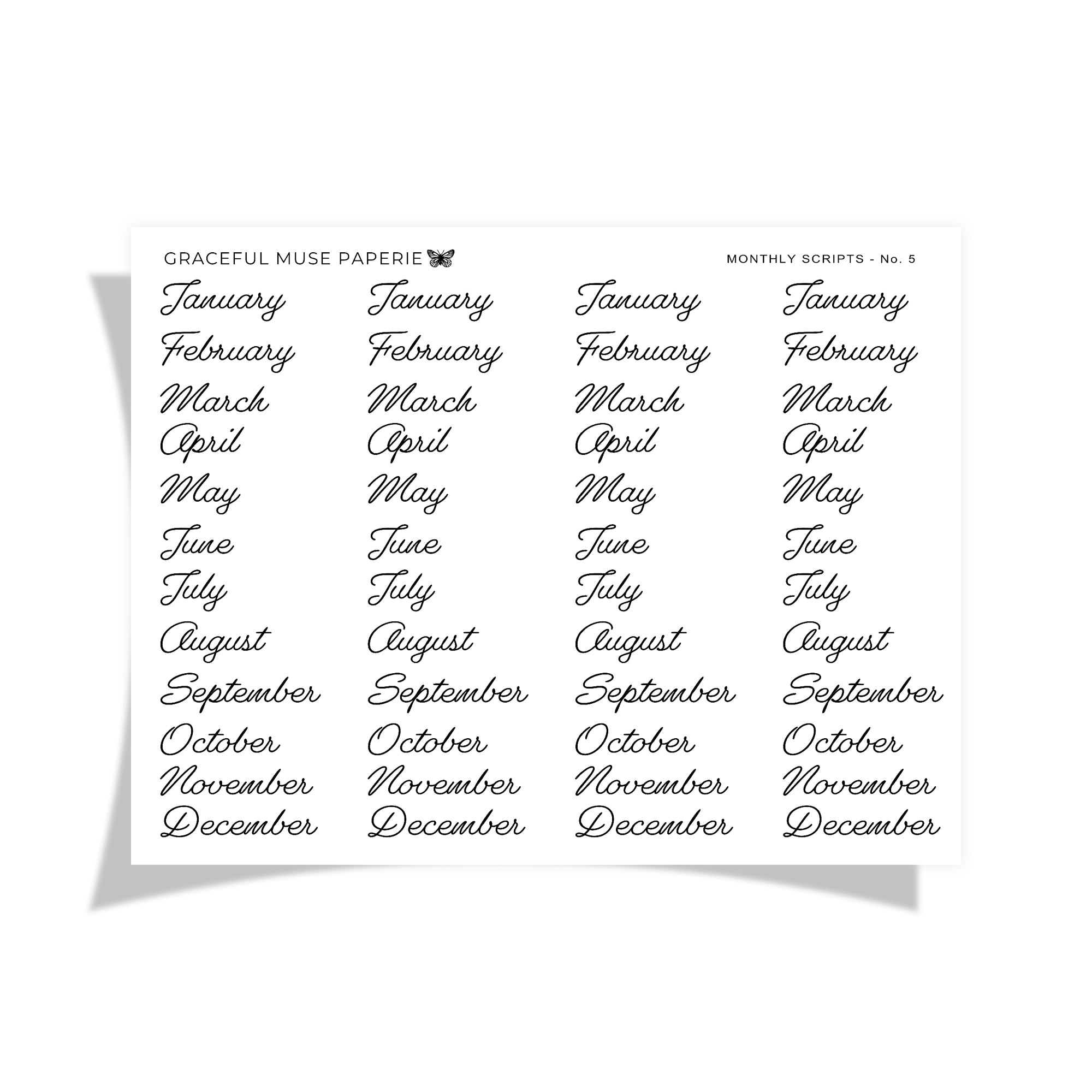 Monthly Scripts | No.5