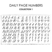 Daily Page Numbers - Collection No.1