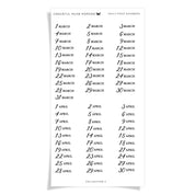 Daily Page Numbers - Collection No.2