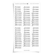 Daily Page Numbers - Collection No.2