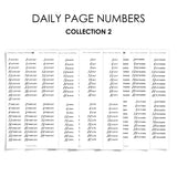 Daily Page Numbers - Collection No.2