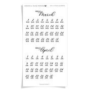 Daily Page Numbers - Collection No.3