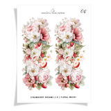 Strawberry Dreams 2.0 | 06 | Floral Washi Strips