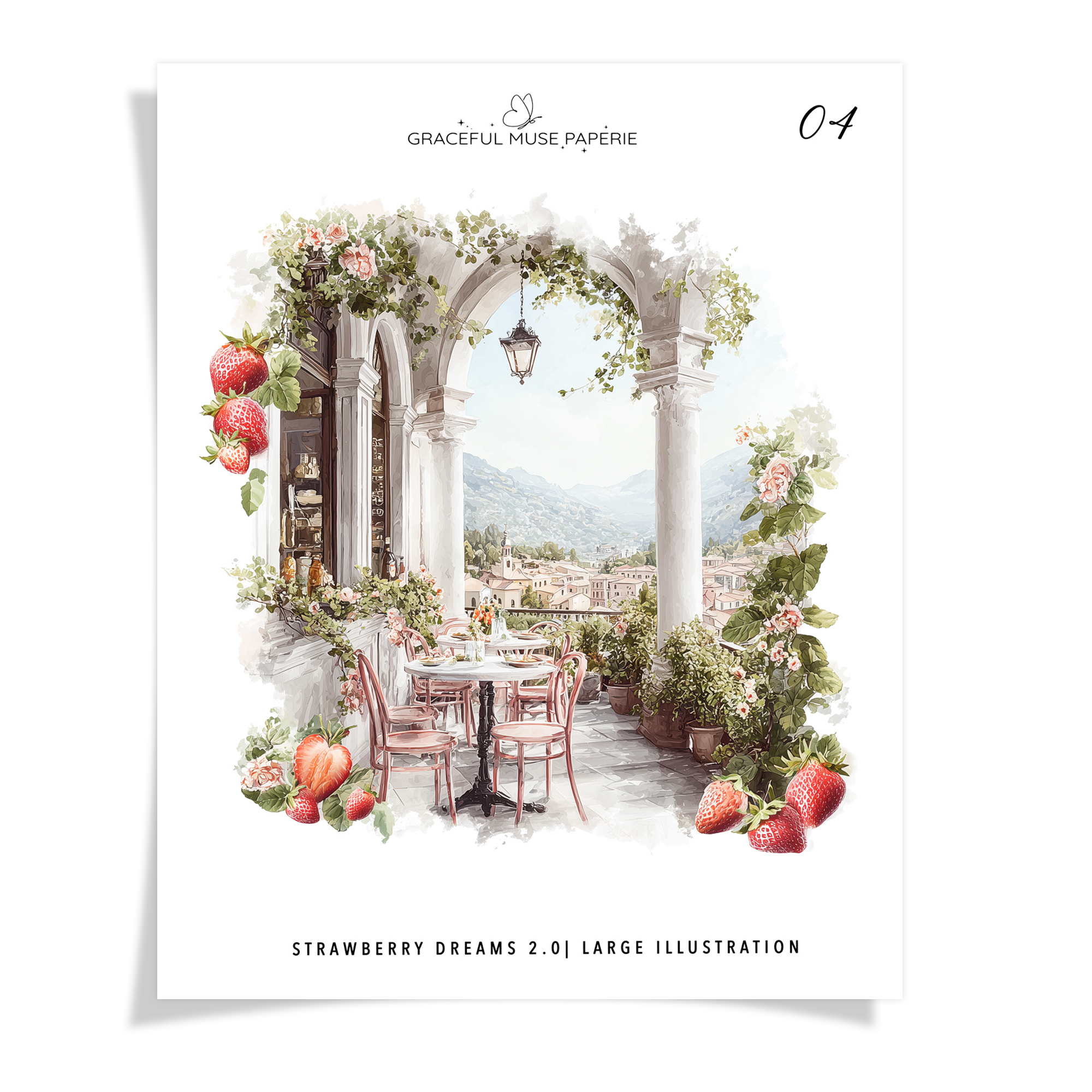 Strawberry Dreams 2.0 | 04 | Large Illustration