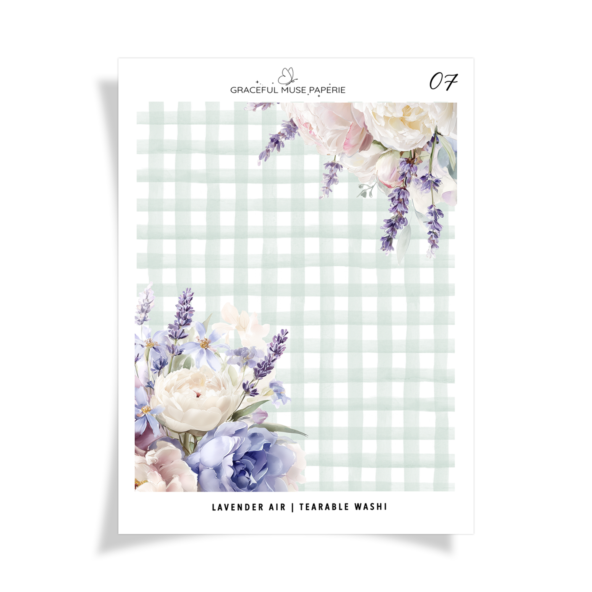 Lavender Air | 07 | Tearable Washi