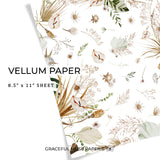 Wüstenschönheit – Blumen | Pergament