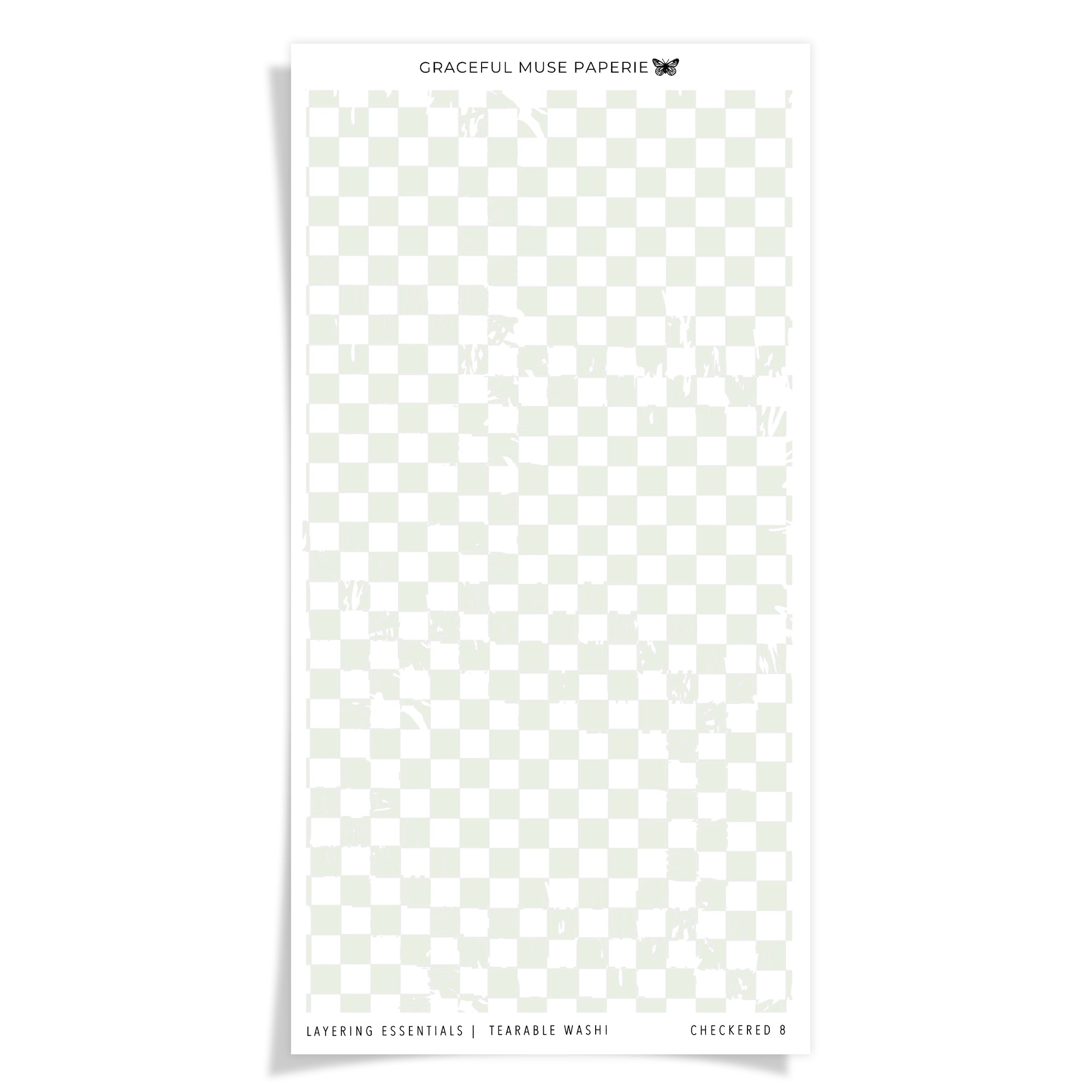 Checkered - Tearable Washi - Layering Essentials