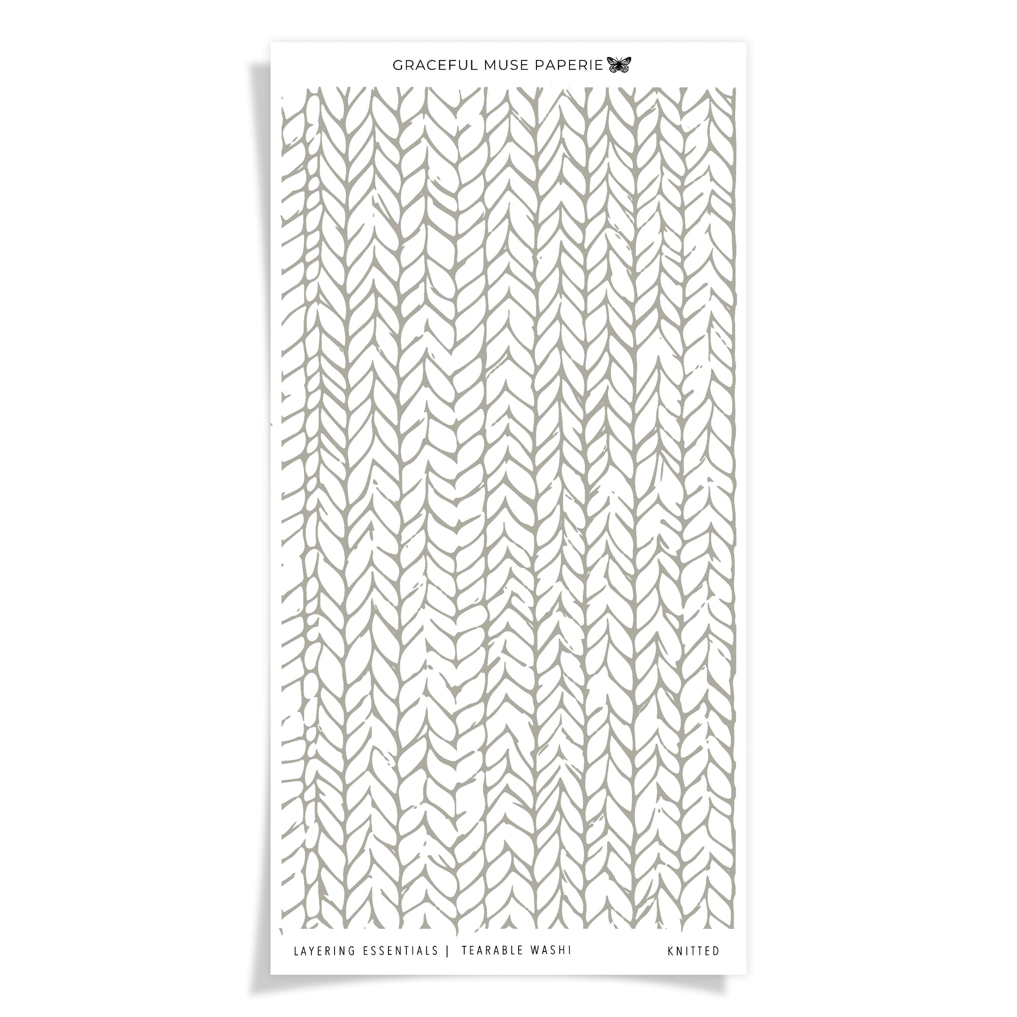 Knitted Sweater - Tearable Washi - Layering Essentials