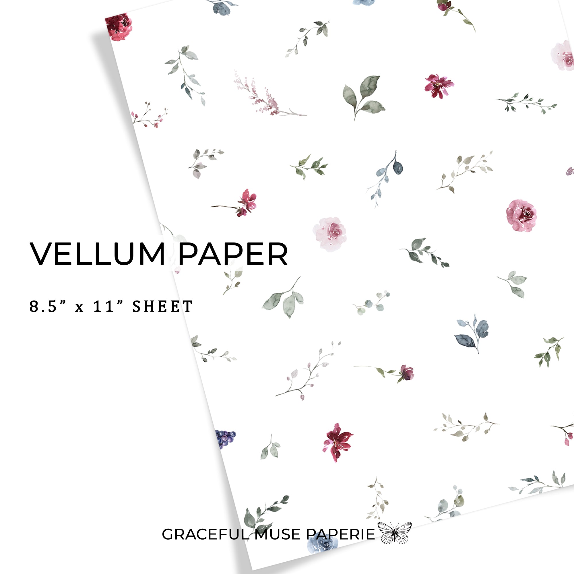 Merlot - Floral | Vellum
