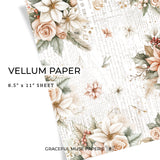 Schneetage - Blumen | Pergament