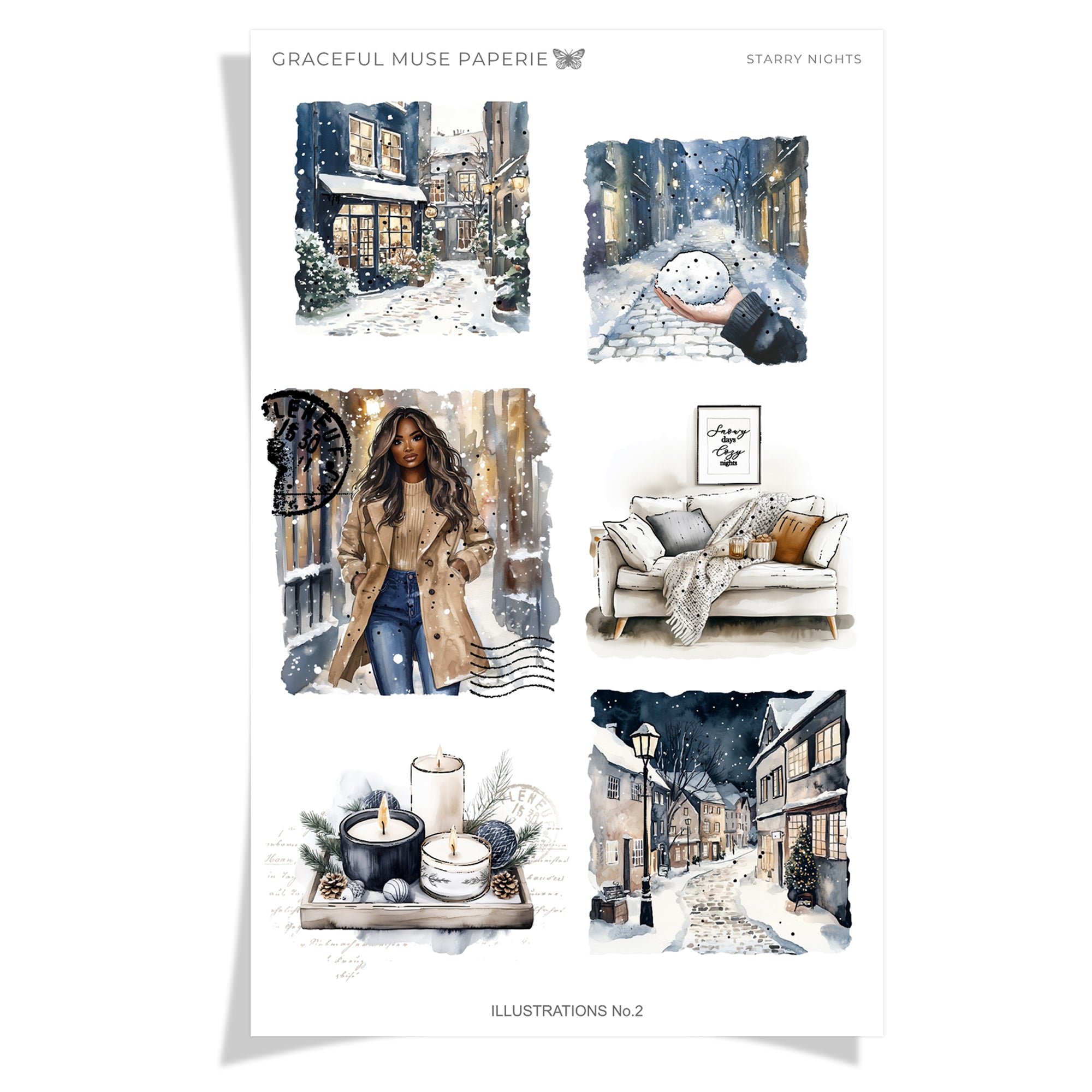 Illustrations 2 - Starry Nights - FOILED (RESTOCK)