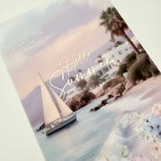 Santorini Sunset - Hello Summer | Vellum Half Letter