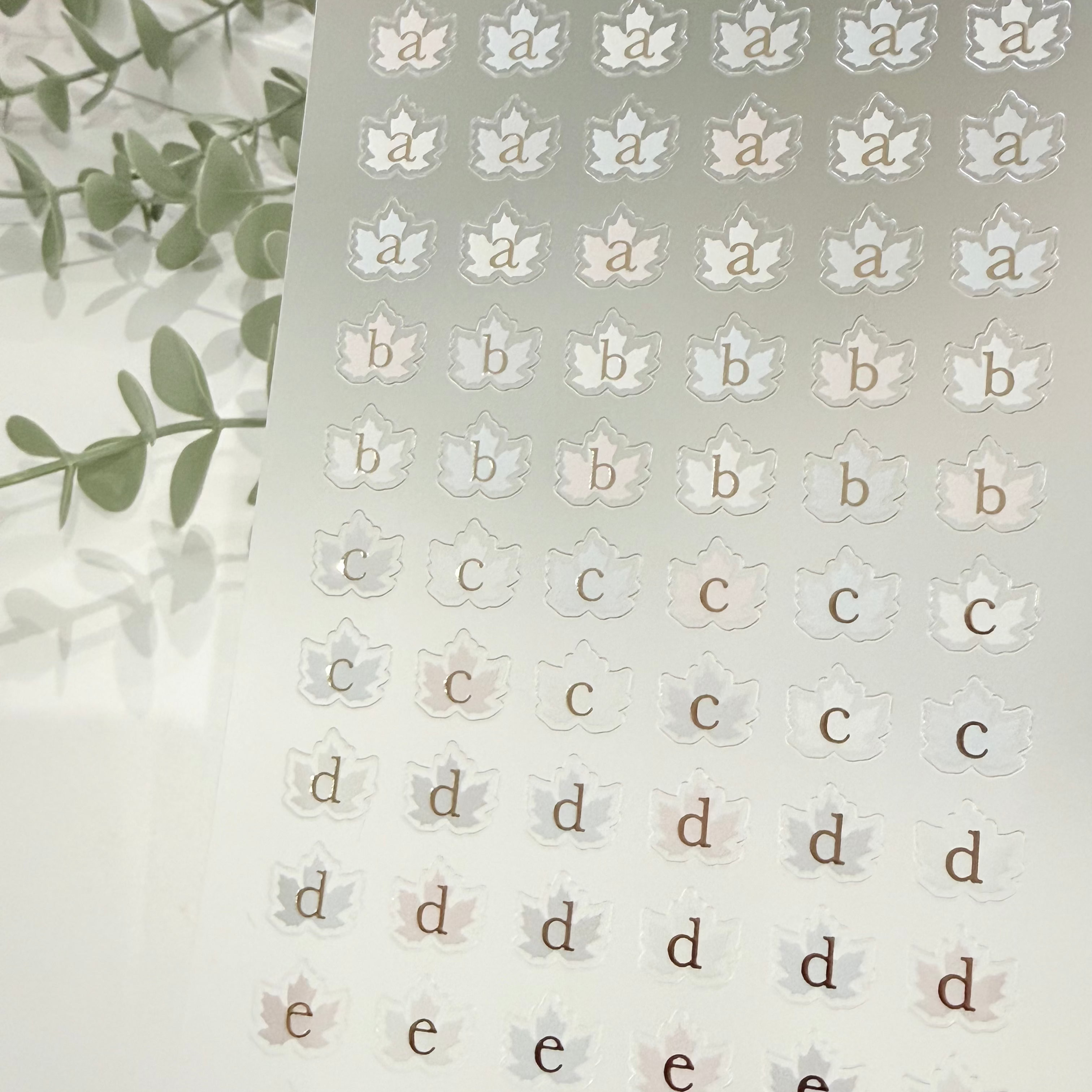 ALPHABET Pack - Foiled on PET Paper - Endless Adventure