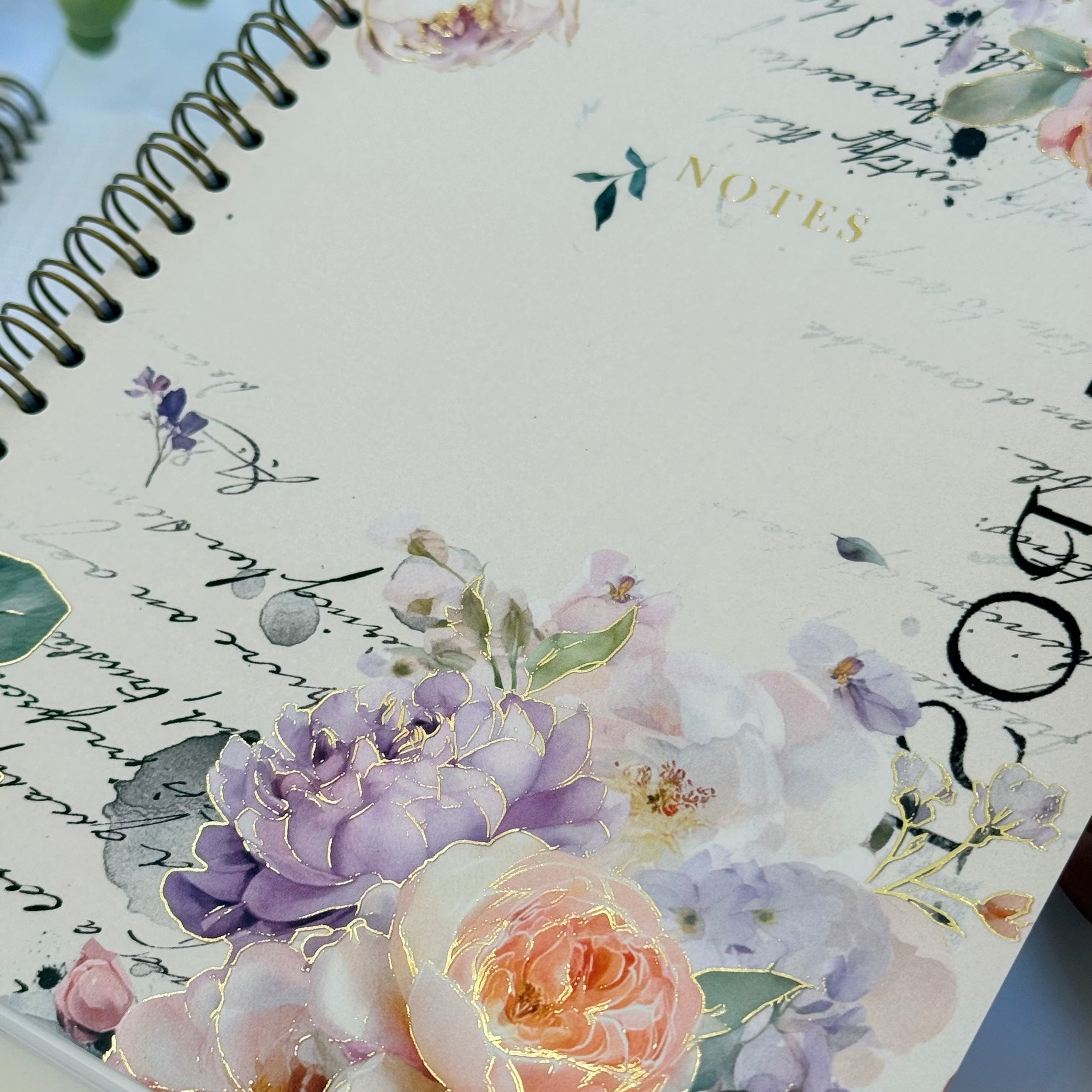 Spring Haze - Foiled Spiral Bound Notebook