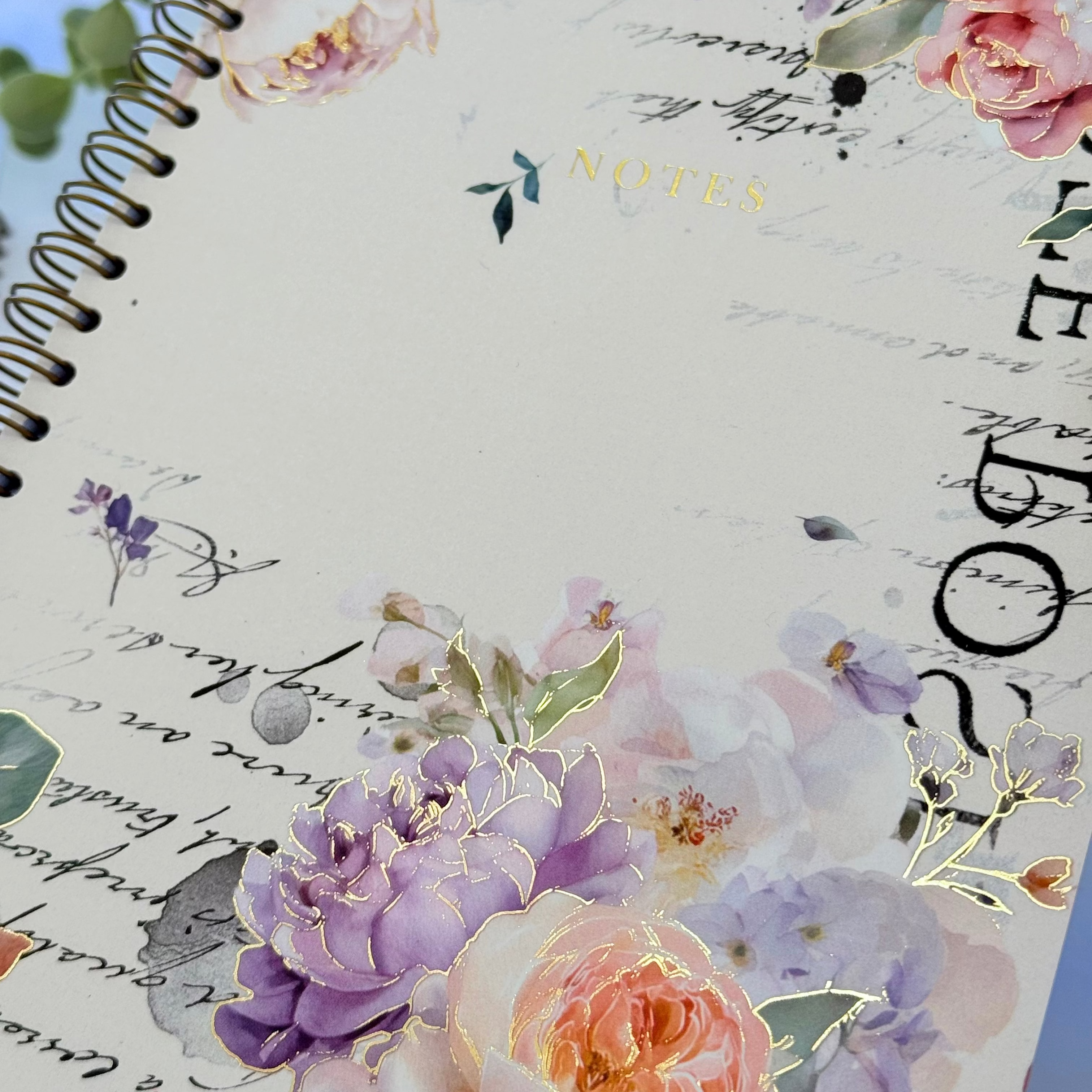 Spring Haze - Foiled Spiral Bound Notebook