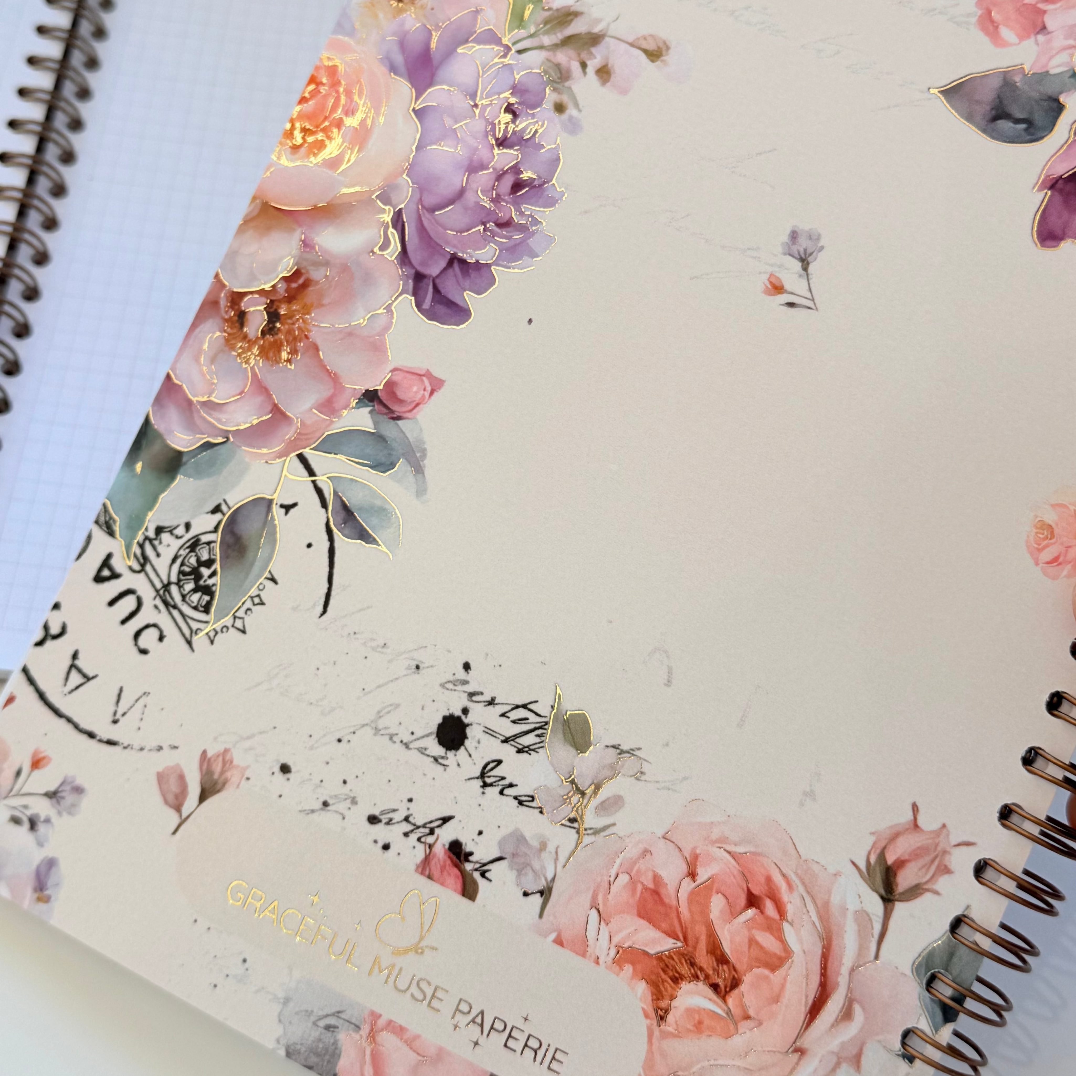 Spring Haze - Foiled Spiral Bound Notebook