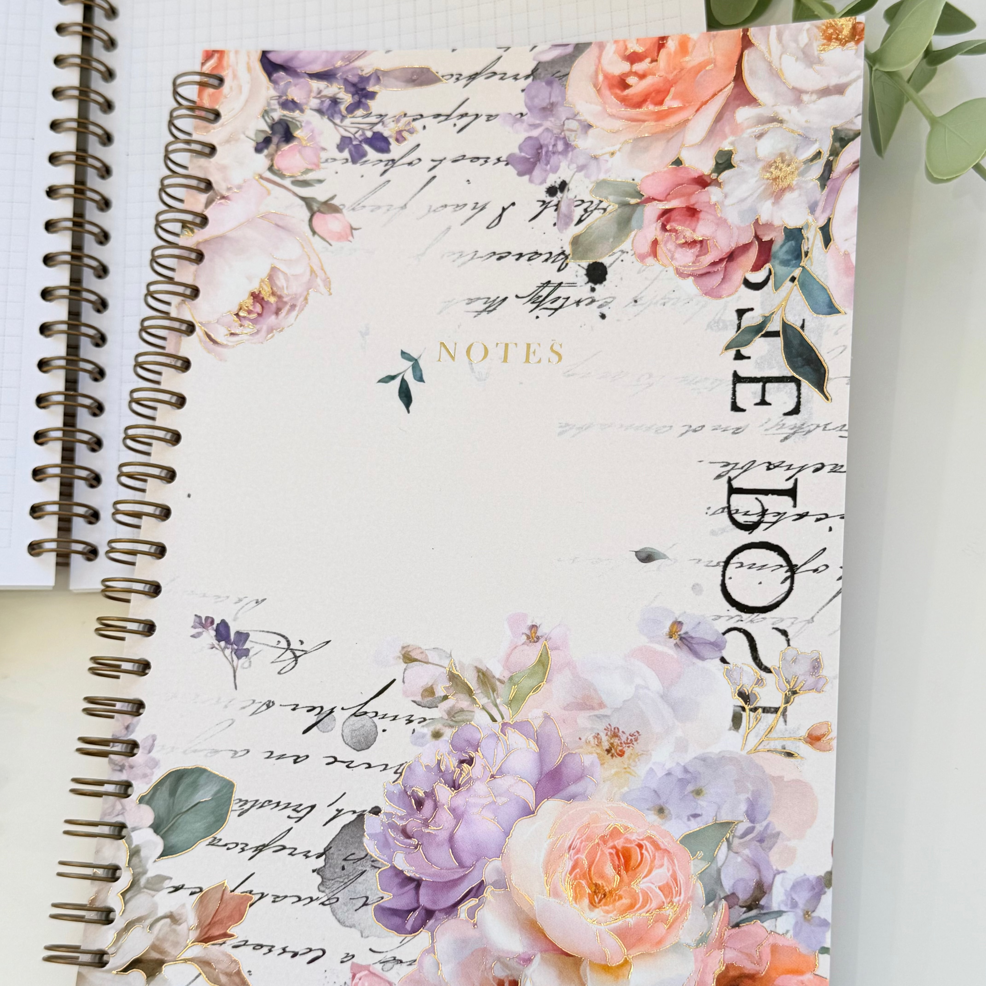 Spring Haze - Foiled Spiral Bound Notebook