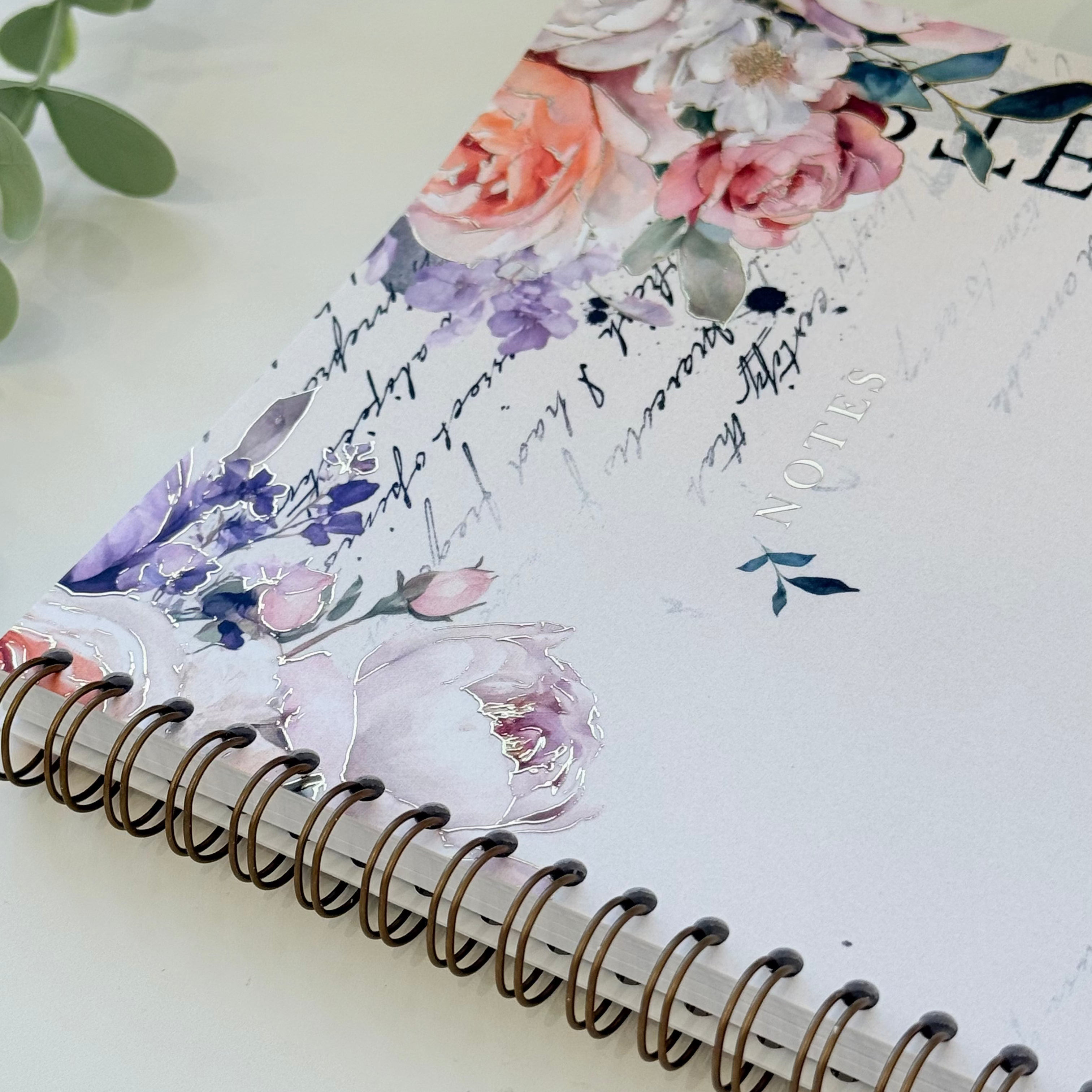 Spring Haze - Foiled Spiral Bound Notebook
