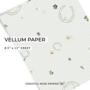 Lucky Blooms   - FOILED Double Sided Paper