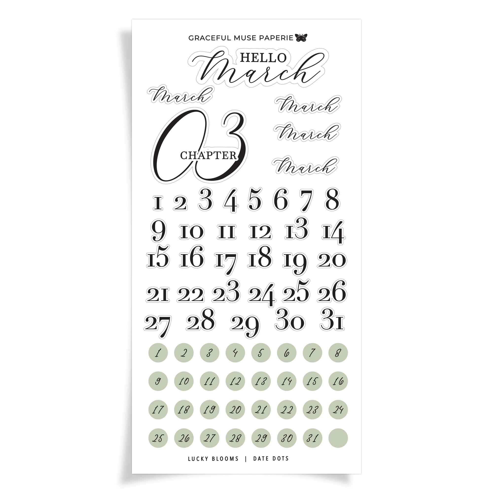 Date Dots - Lucky Blooms