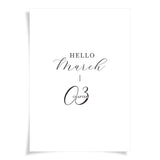 Hello March _ Chapter 3 | Foiled Vellum HALF LETTER - Lucky Blooms