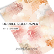 Spring Haze - FOILED Double Sided Paper