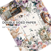 Spring Haze - FOILED Double Sided Paper