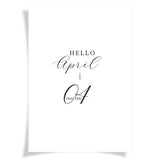 Hello April _ Chapter 4 | Foiled Vellum HALF LETTER - Spring Haze